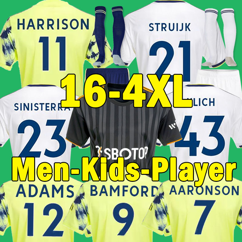 

XXXL 4XL 202 2023 soccer jerseys LEEds ROBERTS HARRISON HERNANDEZ Raphinha BAMFORD ALIOSKI CLARKE jersey 22/23 Men Kids kit football shirt Fans Player Version, 22-23 home