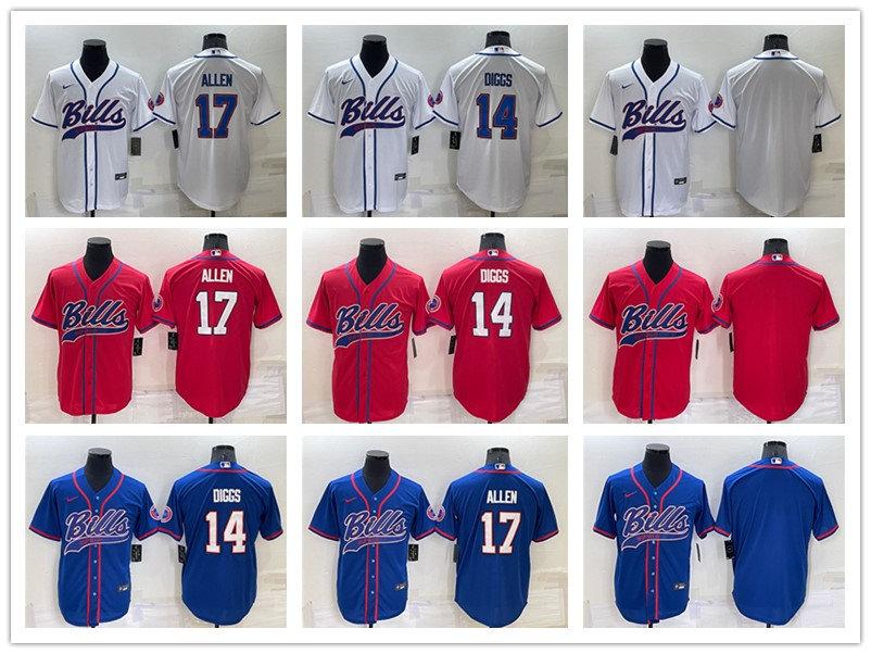 

Jersey Buffalo''Bills''MEN Stefon Diggs Josh Allen Red Cool Base Stitched Baseball Football''nfl