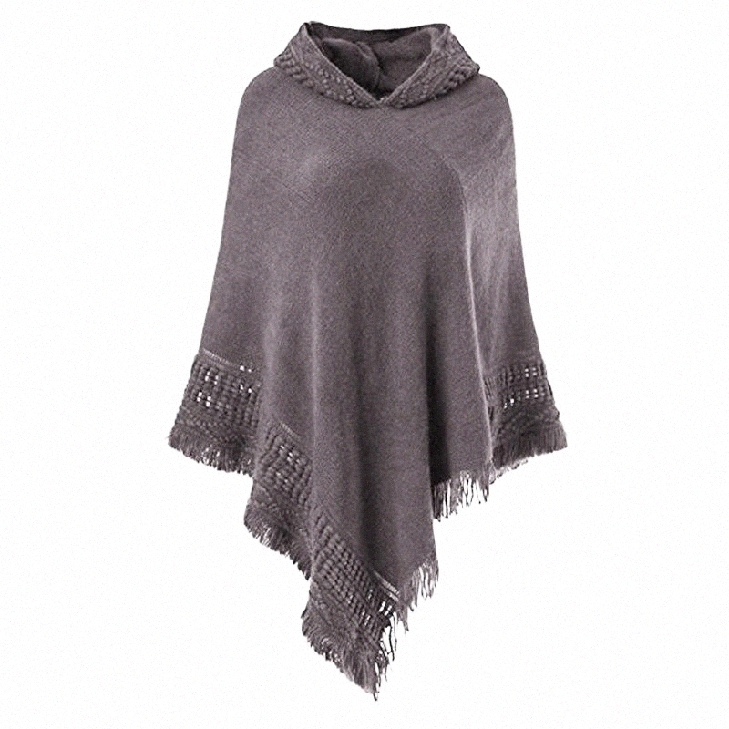

Women's Knits & Tees women's Knits & Tees Warm Women Knit Batwing Top Poncho Cape Cardigan Coat Sweater Casual Loose Irregular Hem Tassel Cloak t5oX#, Camel