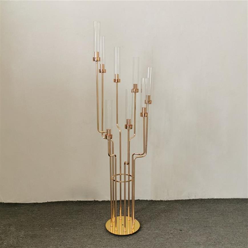 

Metal Candelabra Candle Holders Acrylic Wedding Table Centerpieces Flower Stand Candle Holder Candelabrum For Home Decor230o
