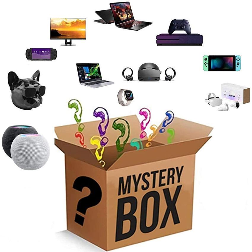 

Mystery Box Party Gift 2022 new High Value Favor Gifts Earphones Headphones Watches Surprise Lucky Boxes Laptop Phone One Random Blind