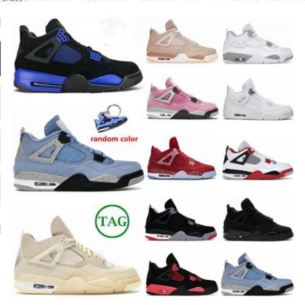 

Jumpman 4 basketball shoes for men women 4s Military Black Cat Sail Red Thunder White Oreo Cactus Jack Blue University Infrared Cool Grey mens sports sneakers, # 47