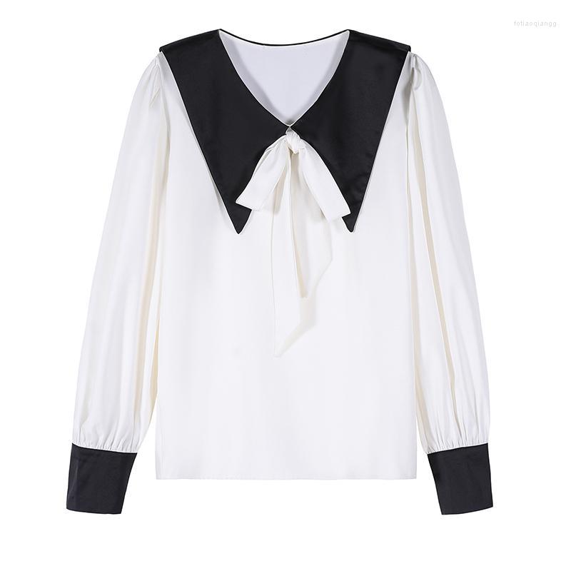 Blouses pour femmes chemises pour femmes femmes grande taille en mousseline de soie Blouse chemise à manches longues mode femmes hauts et Kimono
