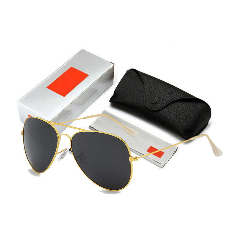 

glasses Classic Aviation Ray Sunglasses Men Women Glasses Driving Mirror Male and Female Sun glasses Piloted Oculos De Sol Ban