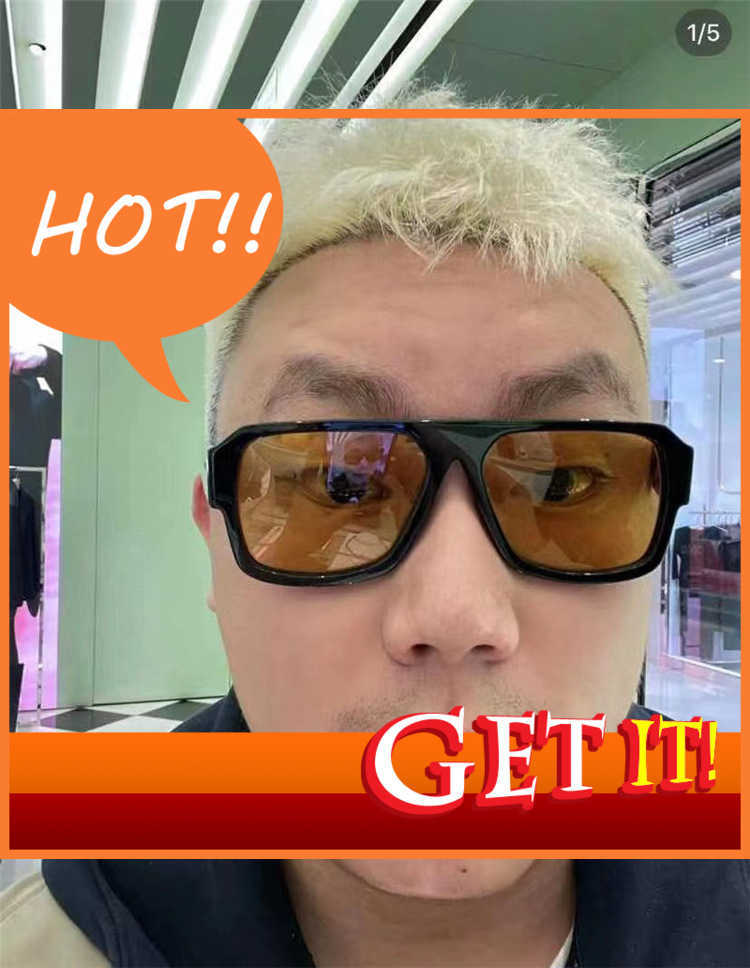 

Fashion Luxury Designer Sunglasses 22 New P-home Square Sunglass Pr 22yins Net Red Style Personalized Fashion Trend Men's and Women's