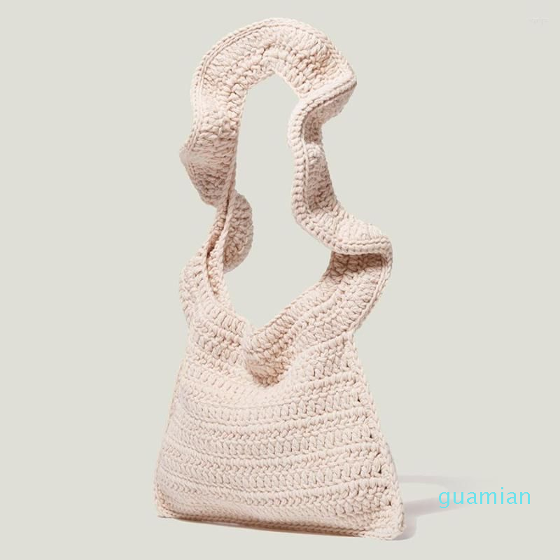 

Evening Bags Autumn And Winter Woven Cotton Linen One Shoulder Bag Fashion Crossbody Women Luxury Design Purses Handbags, Black
