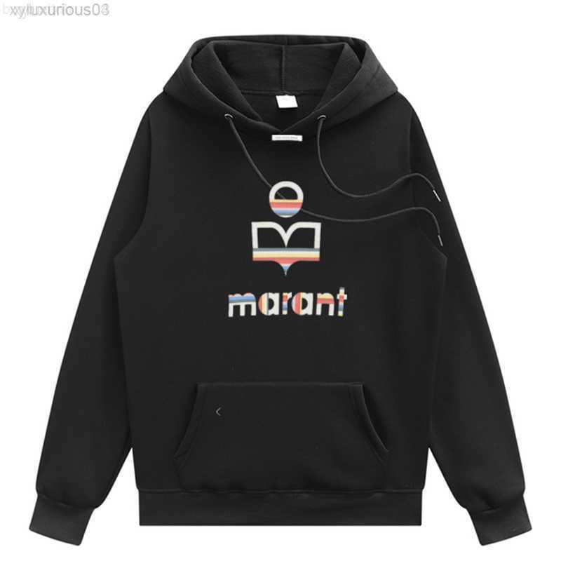 

3xl Men Hoodies Sweatshirt Jumpers Soft Oversized Hooded Marant Print Long Sleeve Pullover Solid Women Couple Hoodie Clothes, Blue