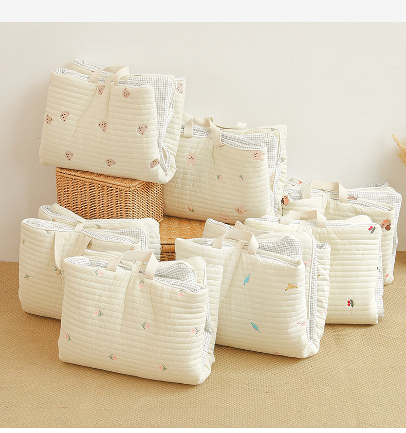 

Bed Rails Baby Mattress Bear Olive Tulip Embroidery Infant Toddler Nap Cushion Cotton born Pad Play Floor 65x115cm 221130