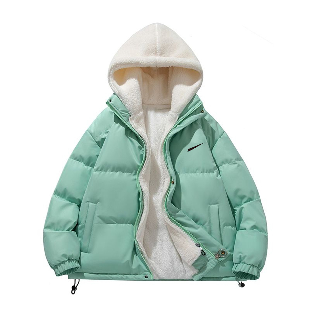 

Men Women designer hoodeds Down jackets multicolor splicing Lamb wool hoodeds coat winter outdoor cold-proof thickened warm Casual fashion logo print downs jacket, Black
