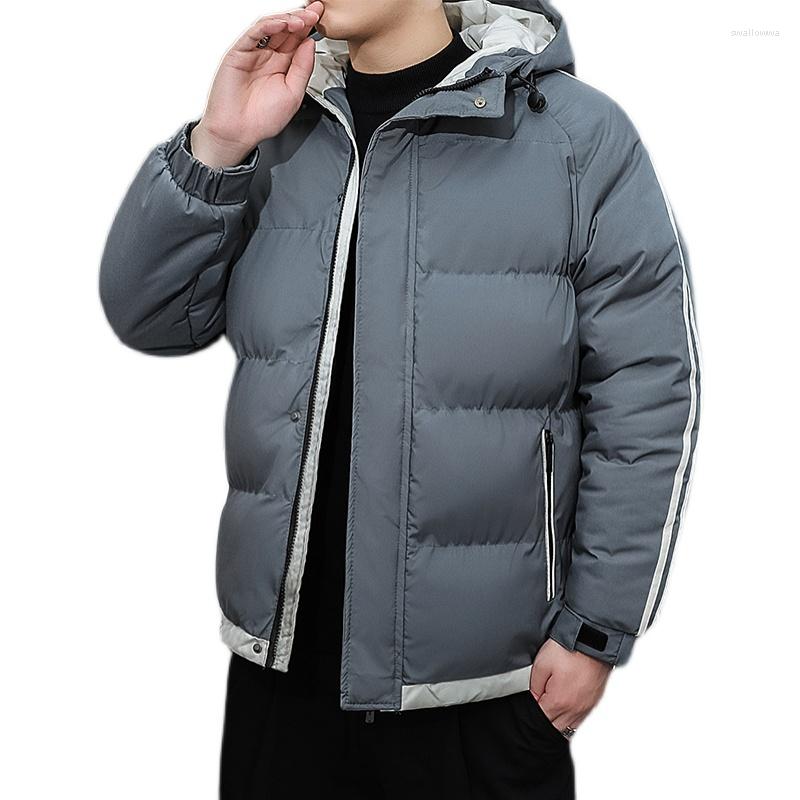 

Men's Down Men's Winter Jacket2022 Windbreak Padded Heating Hooded Jacket Padding In Parkas Coat Solid Color Leisure, Black