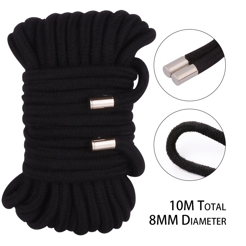 

Other Panties 10M 8MM Thicken Shibari Art Rope Bondage Slave Restraint Sex Toys For Couples Hogtie Fetish Harness Adult Games Wholesales Price 221130, White