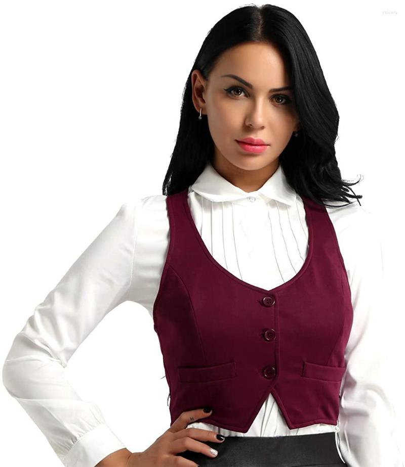 

Women' Vests Women' Suit Vest Sleeveless Casual Jacket Short Business Workwear, Sky blue