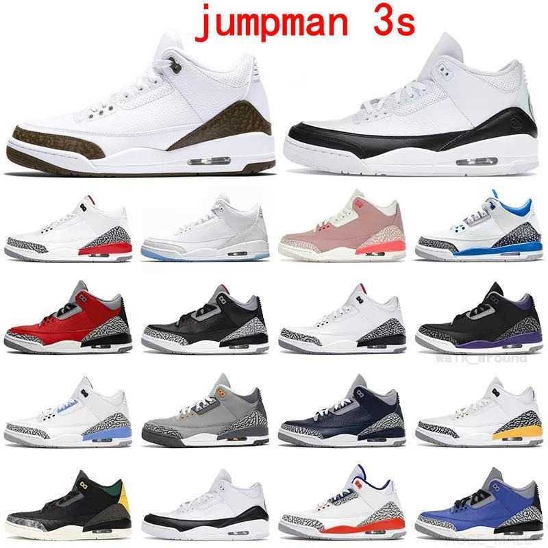 

Top Jumpman Men 3s Basketball Shoes 3 Mocha Racer Blue Fragment Rust Cool Grey Black Cat Women Mens Tinker Sports Trainers Sneakers, C41 true blue 2016 40-47