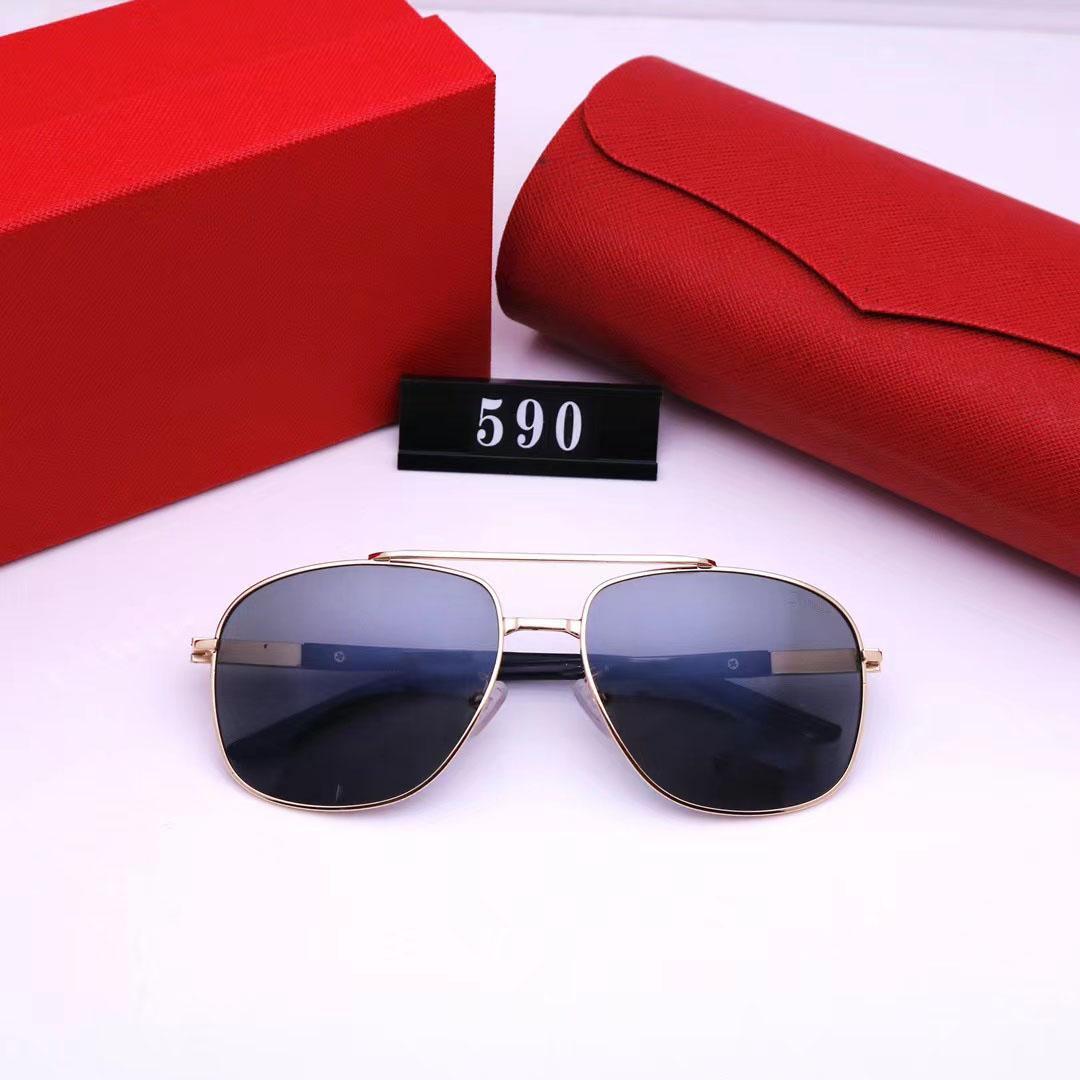 

Luxury designer sunglasses for men top fashion mens glasses cr7 eyewear classic summer millionaire style metal and plank frame eyeglasses UV protection lens