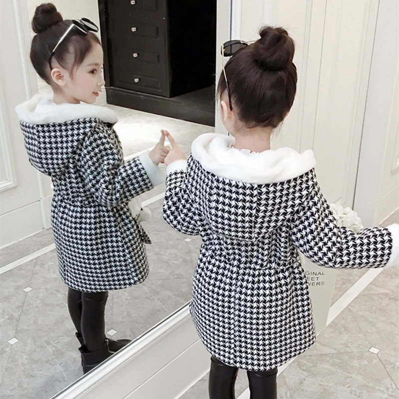 

Coat Girl en Autumn Thick Children s Clothing and Winter Wear Large Hooded 10T 221130, Gray