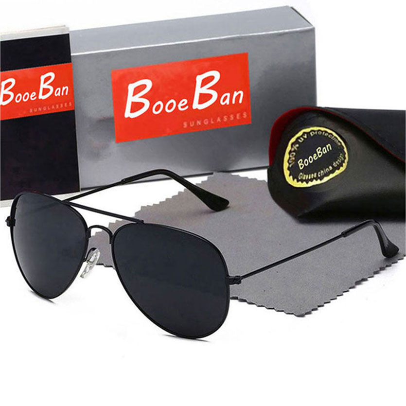 

Booe Ban Womans Sunglasses Glass Lens 58mm Luxury Mens Sun glasses UV Protection men Designer eyeglass Metal hinge Fashion women spectacles with boxs 025