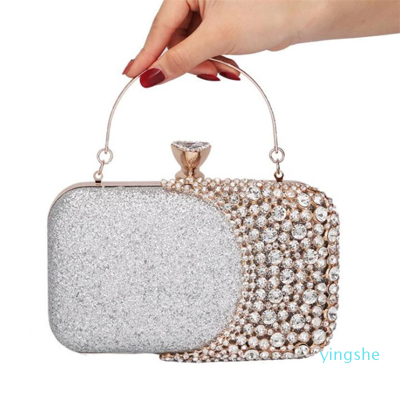 

Women Evening Clutch Bag Gorgeous Pearl Crystal Beading Bridal Wedding Party Bags CrossBody Handbags1828994, Black
