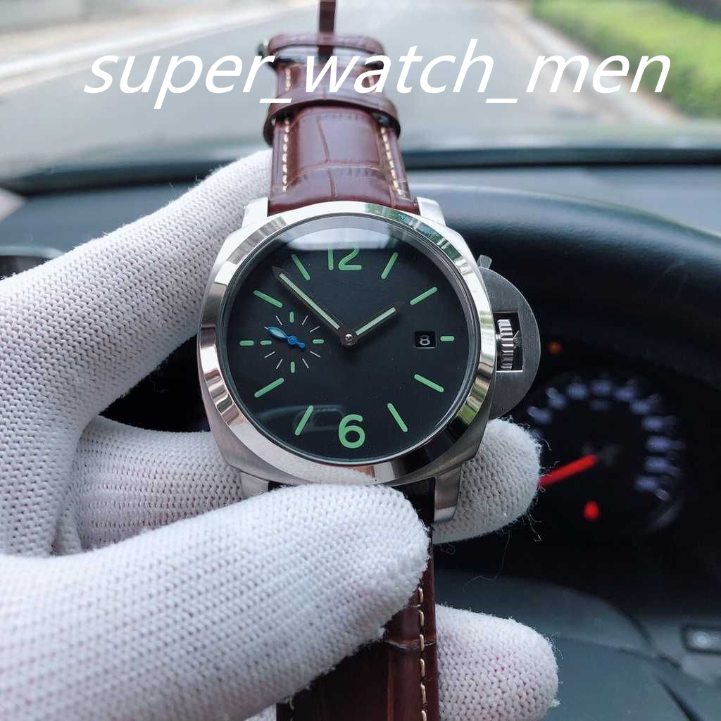 

Mens Watch Date Small seconds 316l Fine Steel 44mm Mens Manual Watches PAM Automatic Mechanical Watchs Sapphire luminescent Waterproof men's Wristwatches, Custom waterproofing