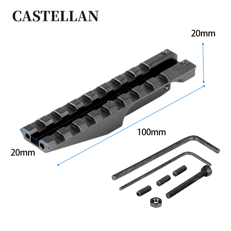 

Fittings AK Rear Bracket 21mm Adapter Guide Rail Frame Aluminum Alloy