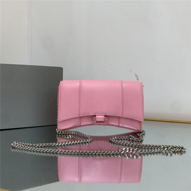 

Designer Luxury handbag purse Women Hourglass Bags Top Handle Shoulder Bag pink Leather Embossed Chain Wallet 656050 7A Quality, 1#