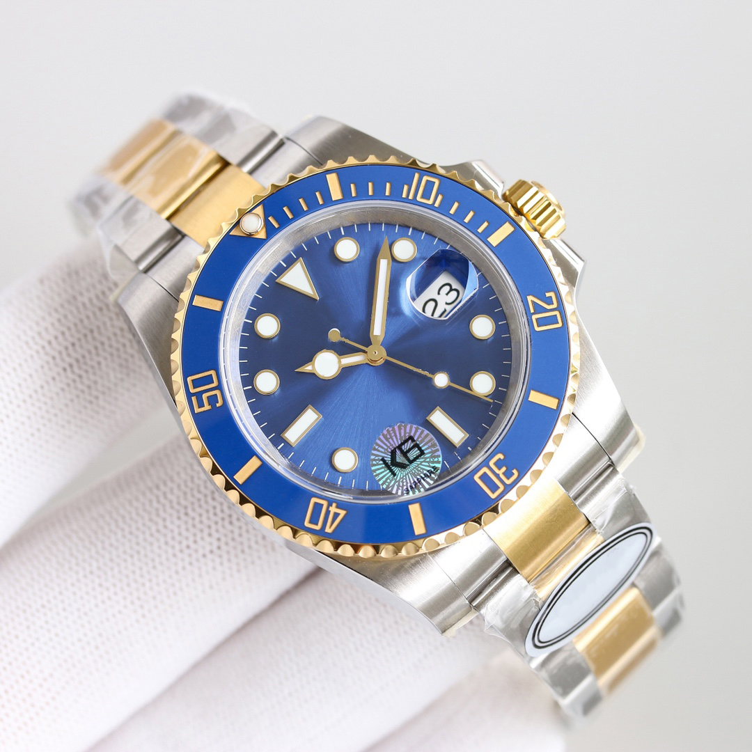 

Men's watch submarine dark blue round dial 40mm m126613 luminous automatic mechanical stainless steel 904L scratch resistant blue crystal Montre De Luxe, Waterproof