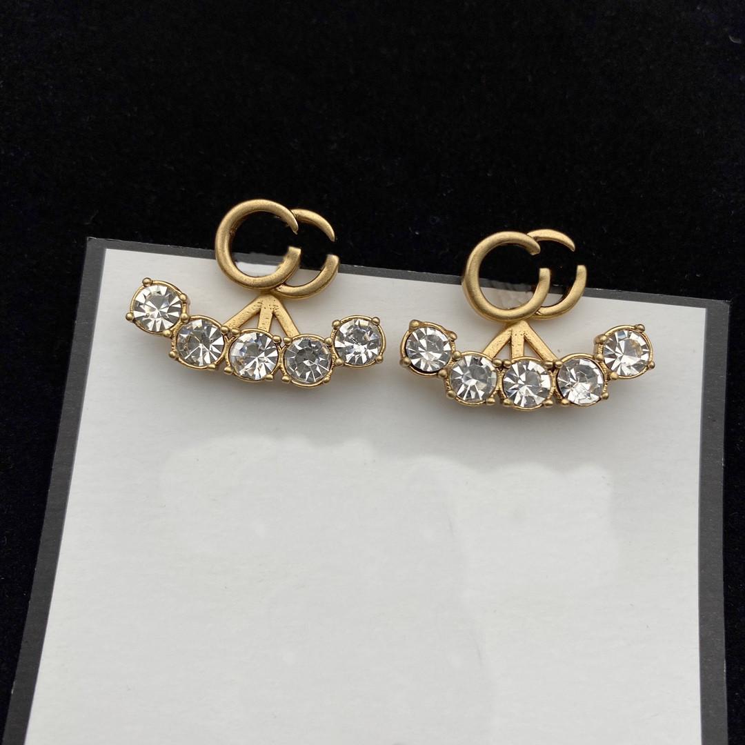 

Designer new fashion letter earrings female designer pearl earrings female G earrings women's first choice new boutique 22