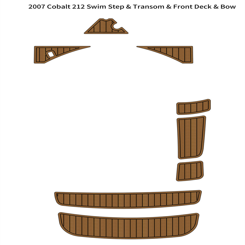 

2007 Cobalt 212 Swim Step Transom Bow Pad Boat EVA Foam Faux Teak Deck Floor Mat