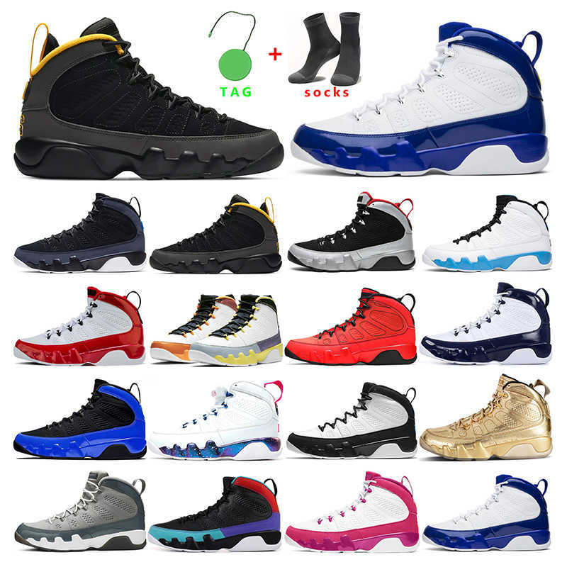 

2021 men basketball shoes 9s mens trainers 9 Change The World University Blue Multi Color Racer unc countdown pack bred sports sneakers size