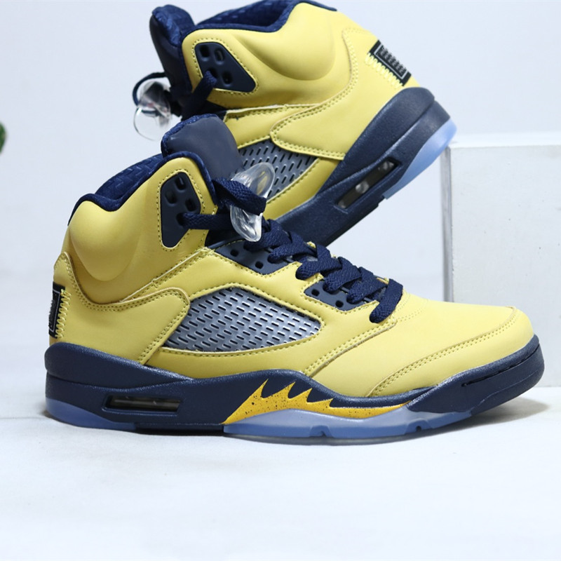 

Mens 5Low Michigan Basketball Shoes Frosted Vamp Sneakers Tie one's Shoelaces, 1-