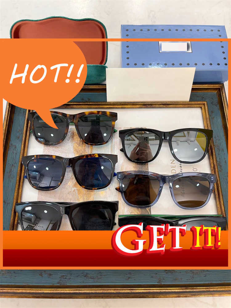 

Fashion Luxury Designer Sunglasses New g Family Zhang Xincheng Xiong Ziqi Star Same Gg0057sk Plate Box for Men and Women