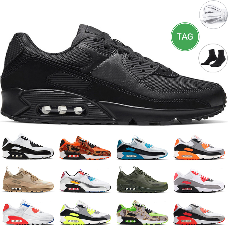 

men women running shoes max Orange Green Desert Camo Light Volt Bone White Triple Black Laser Blue mens trainer sports sneakers, #14