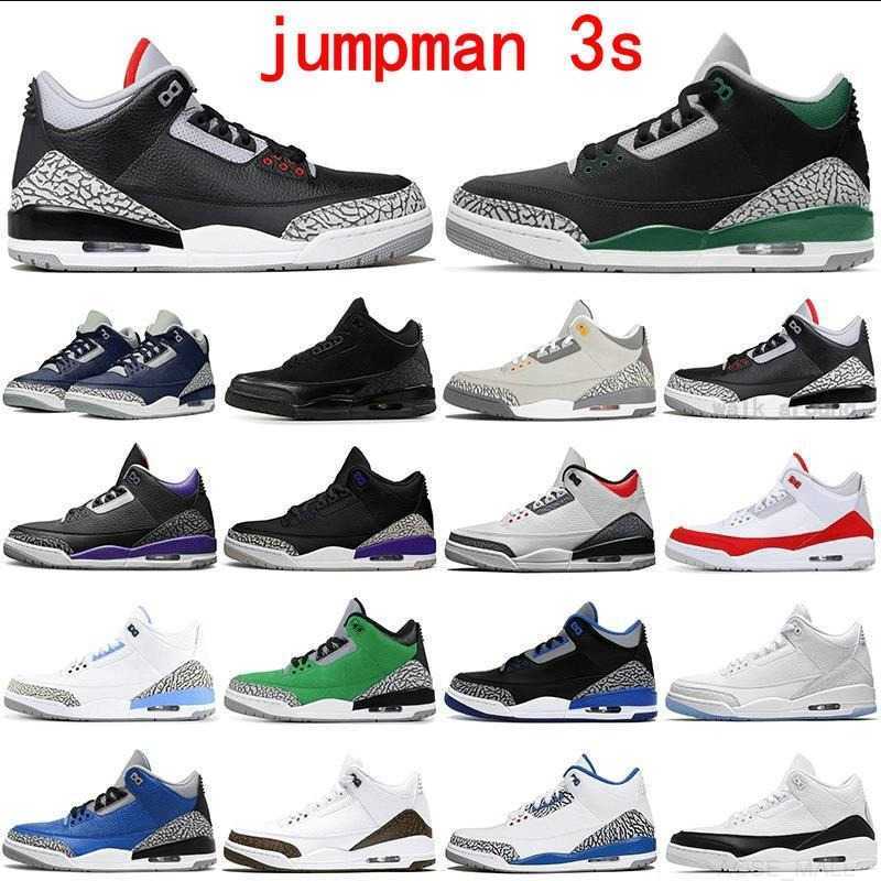 

Basketball Shoes Mens Trainers Pine Green Racer Blue Court Purple White Black Cat Midnight Navy Jumpman 3S Men Ma Maniere Woman, Varsity royal