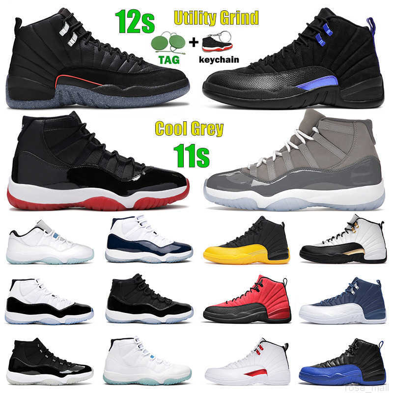 

12s Men Women Basketball Shoes Cool Grey 11s Jubilee 25th Anniversary Bred Concord Legend blue Flu Game Royal Playoff University Gold, 43