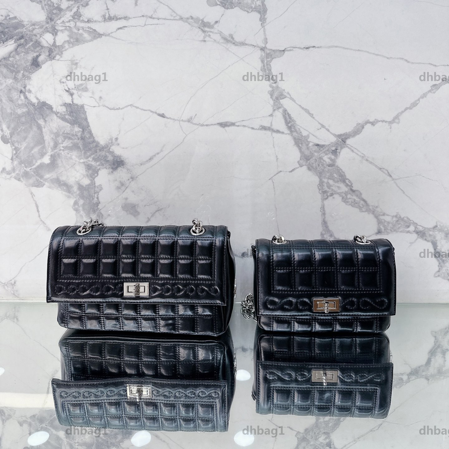 

24cm/18cm Black Classical Flap Bag Silve Metal Chain Stylish Vintage Single Shoulder Crossbody Handbag Real Leather Fashion Women Designer Tote Commuter Bags, Peach 18cm