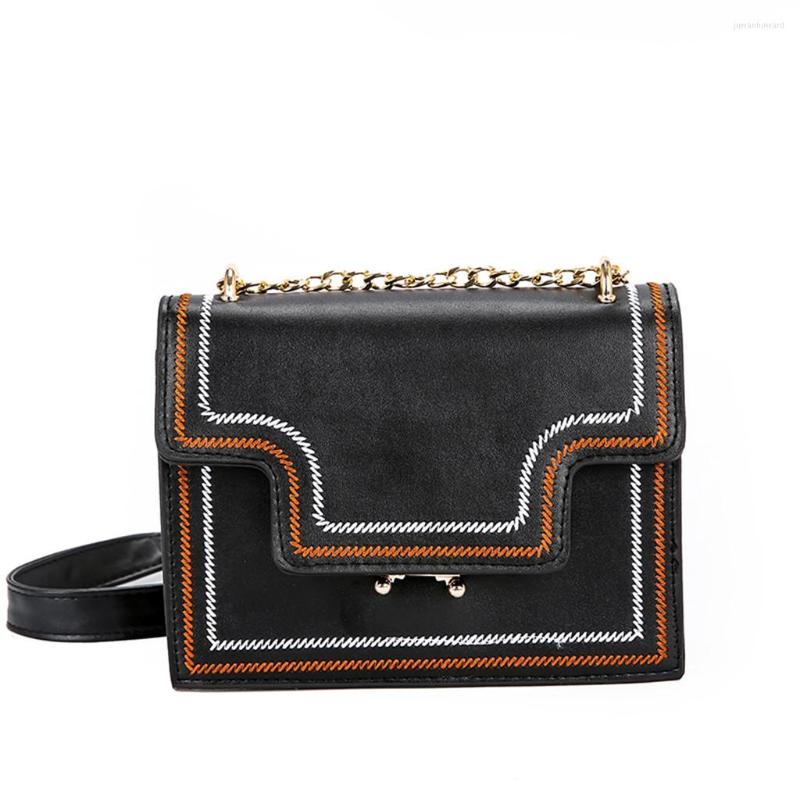 

Suitcases Women Embroidery Thread Chain Small Square Shoulder Bag Wild Little Fairy Hand Bags For