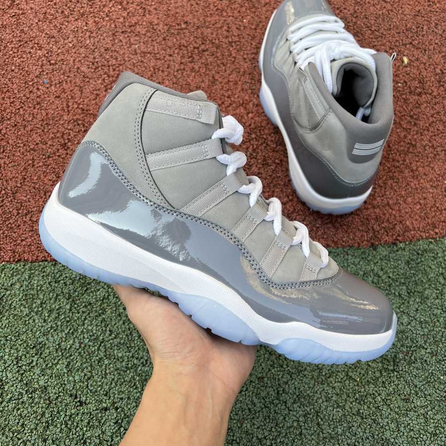 

With Box 11 11s Mens basketball shoes Cool Grey Medium White Gray High Cut men trainers sports sneakers CT8012-005 OG Quality 40-47