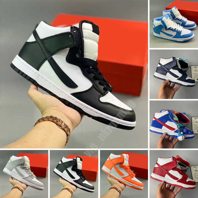 

Running Shoes Mens Trainers DUNKSD High Sneakers Light Chocolate Championship Navy Panda Crimson Tint Dark Russet Game Royal Men Women Casual Sports, Color 11