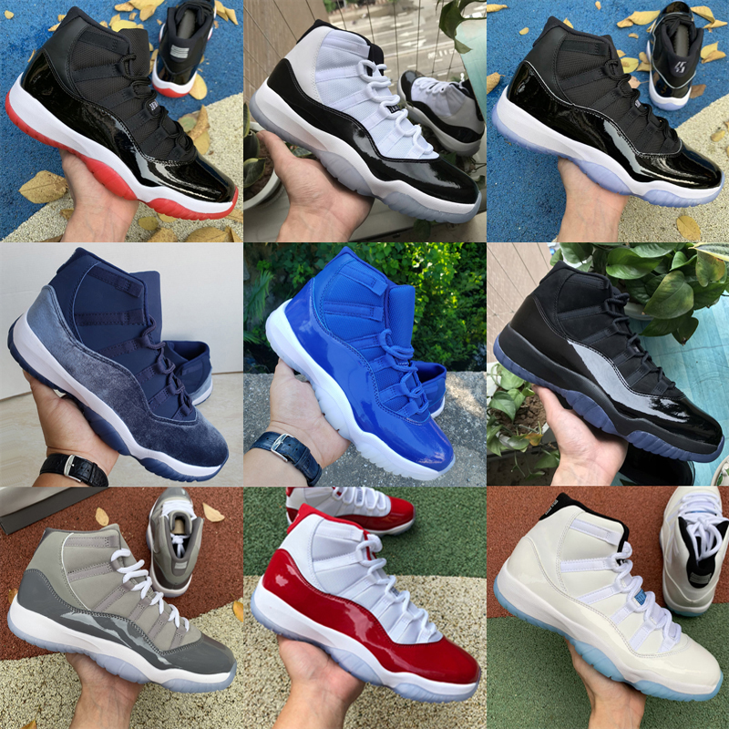 

Basketball shoes 11 high men Jumpman 11s Trainers Cool Grey Bred Space Jam Pure Violet Concord Cap Gown Gamma women Blue low sneaker Size 36-47, As photo 24