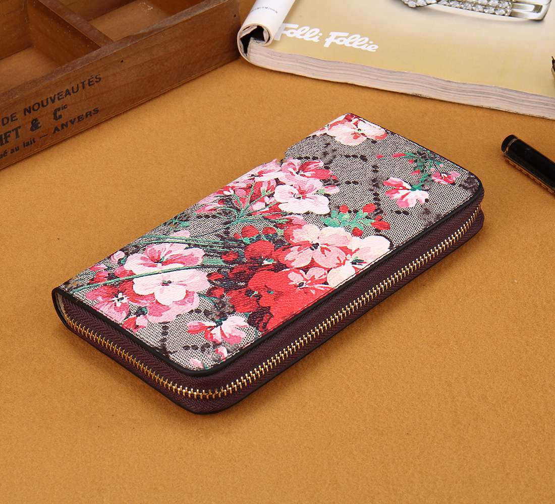 

Long Wallet Fashion Men Ladies Floral and Letter Print Designer Wallets 5 Styles