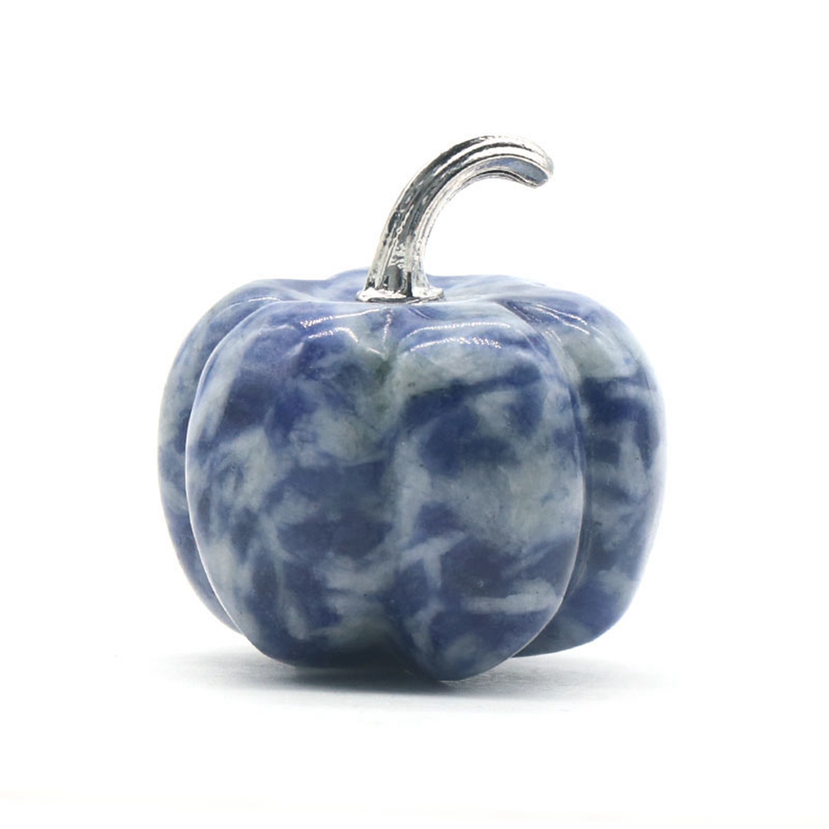 

30MM Natural Stone Multiple Halloween Pumpkins Shape Crafts Natural Sodalite Pumpkin Ornament