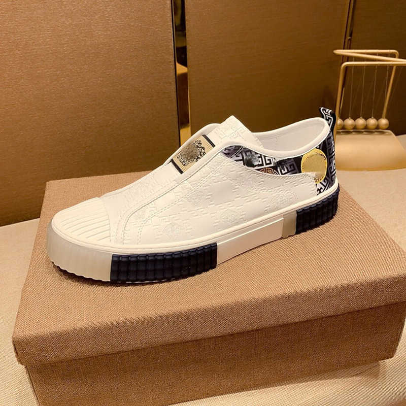 

Shoes Spring and summer 2022 new casual without Lace Up Korean fashion overshoot men's board shoes, Black