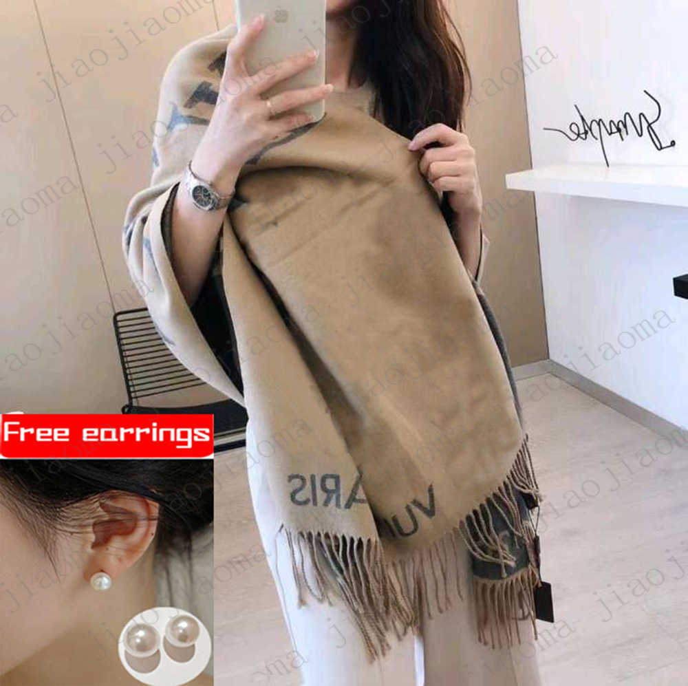 

3W New Luxury V Scarf Cashmere Thick Shawl Women Long Winter Wram Pashmina Wraps Hijab With Tassel Bufanda Foulard 2022