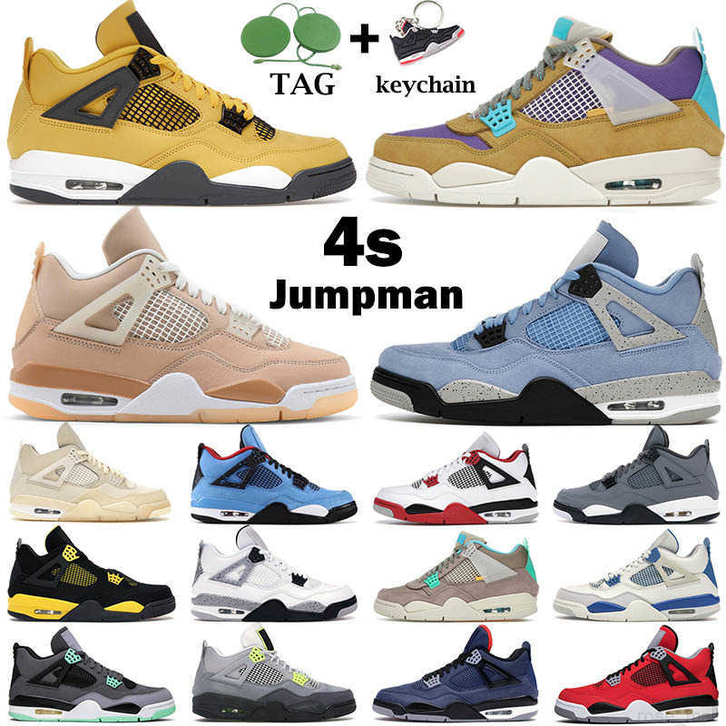 

Basketball Shoes Mens Fire Red Thunder Black Cat Desert Moss University Blue Bred White Oreo Cactus Jack Men Women Jumpman 4S Shimmer, Metallic purple