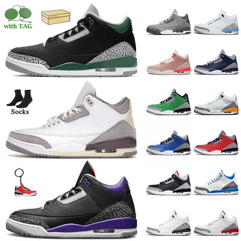 

Basketball Shoes Trainers Sneakers Pine Green Court Purple Racer Blue Rust Pink Cool Grey Unc Black Cement Jth Nrg White Jumpman 3 3S Mens A, B41 rust pink 36-47