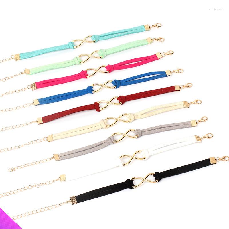 

Charm Bracelets Wholesale 5 8 Characters Eternal Faith Bracelet Korean Version Velvet Fashion Romantic Girl Jewelry Gift Summer 2022 Colors