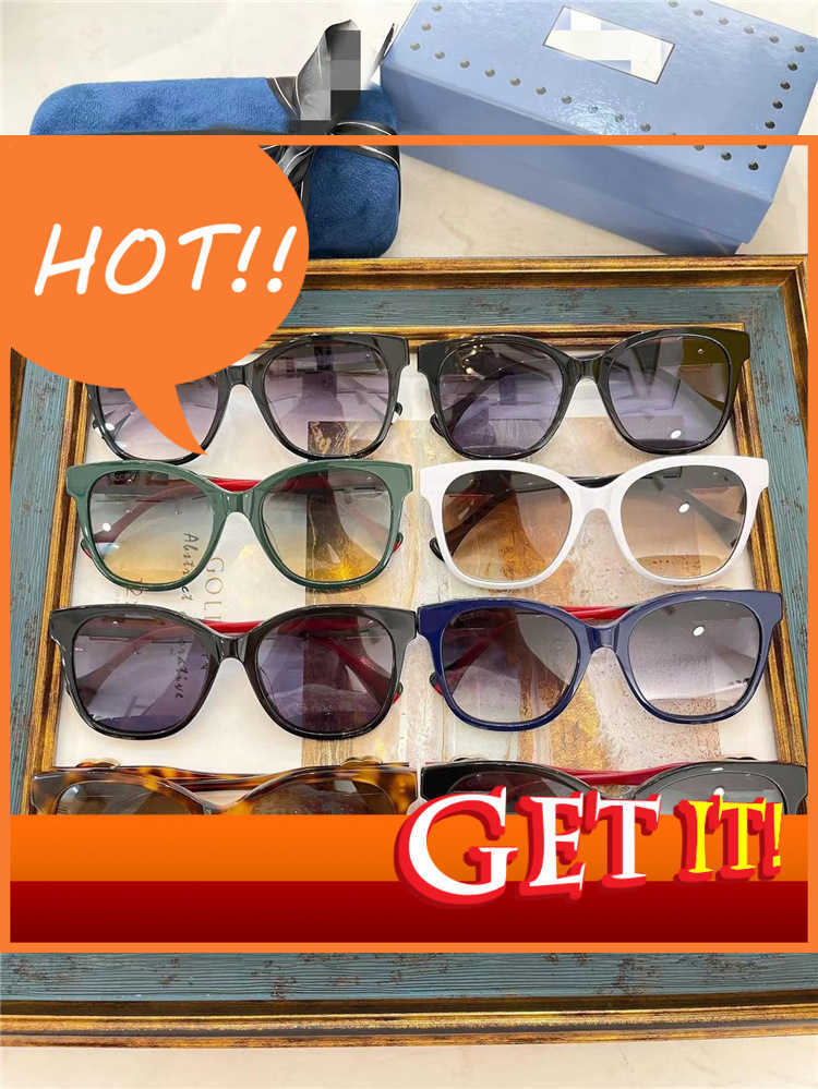 

Fashion Luxury Designer Sunglasses 2022 New g Family Sunglass Gg1288s Net Red Same Men's and Women's Large Frame Thin Face Sunglass Trend