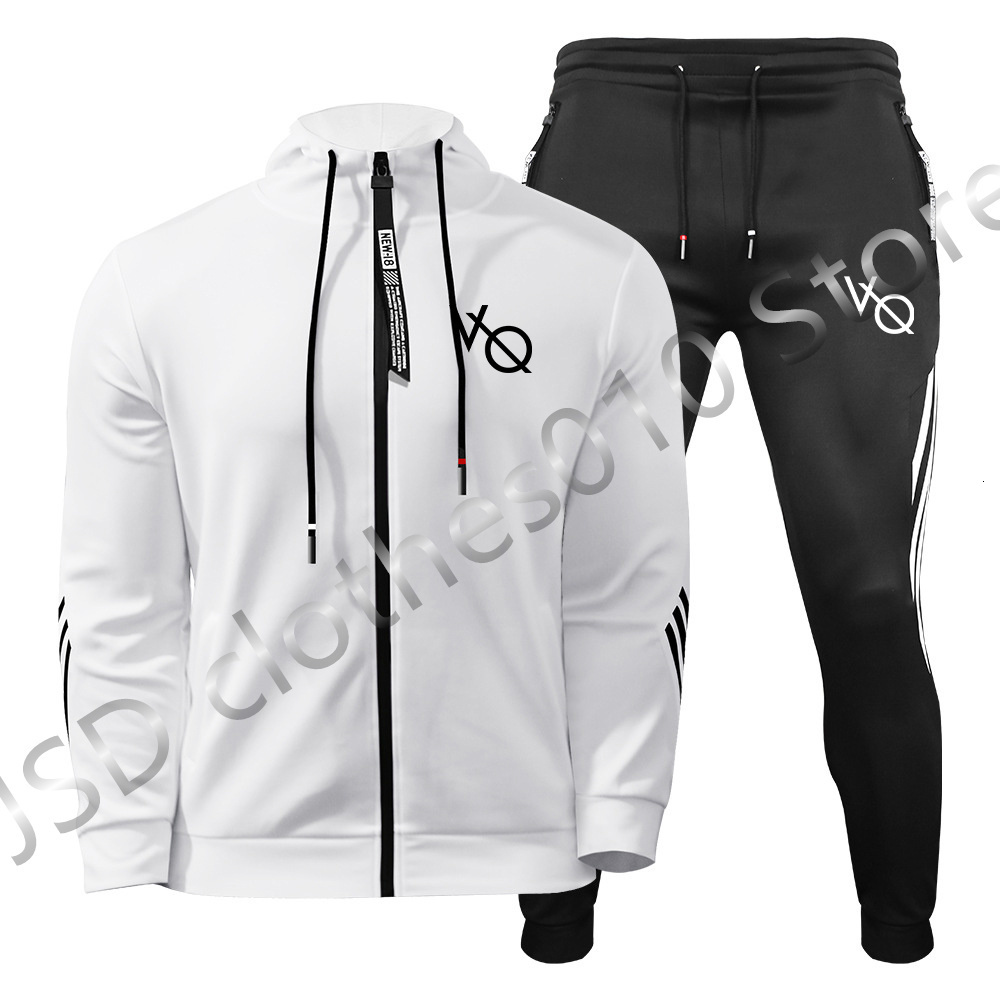 

Men's Tracksuits Tracksuit 2 Pieces Set Fashion Print Hoodie Sweatshirt Sweatpants Sportwear Casual Jogging Cool Outfit Man Clothing 221202, Black-random logo