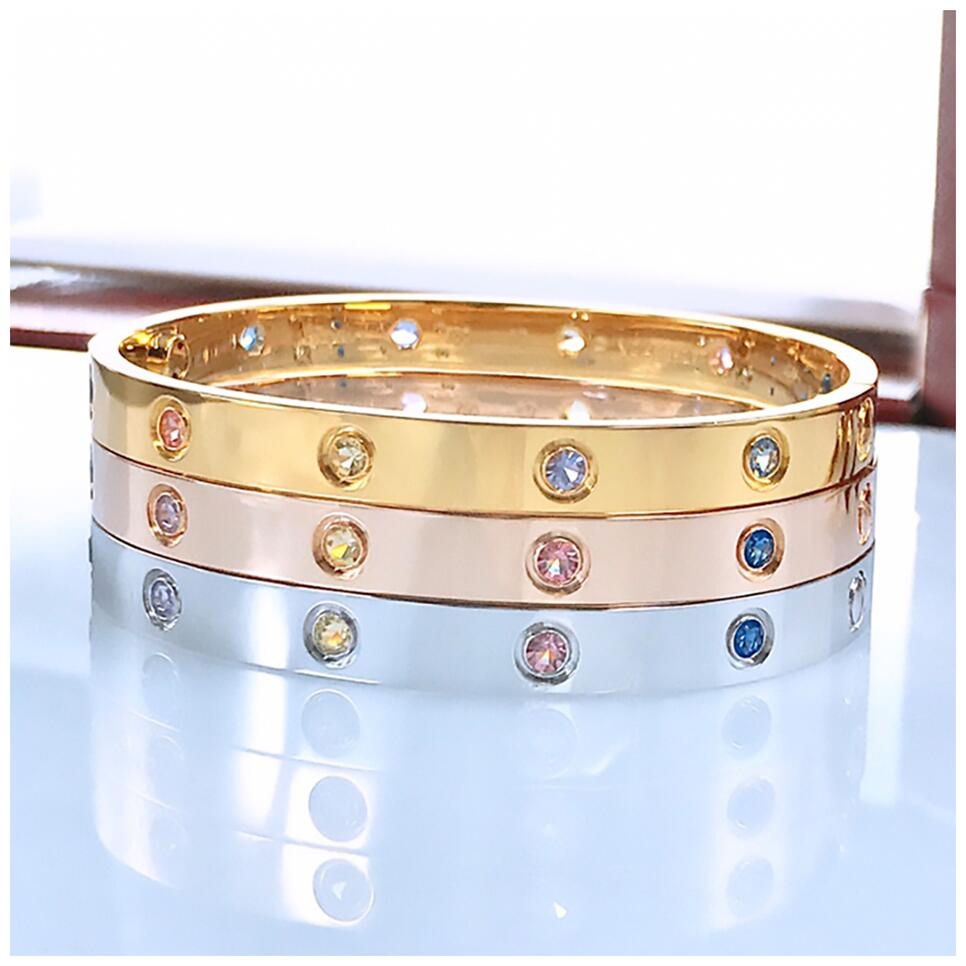 

Love Bracelets Carti Bracelet Screw Bangle Braclets Woman Designer Armband Real Gold Bangles Silver Charm Braclet Pulsera Dia Del Padre Bracciale Oro Bianco