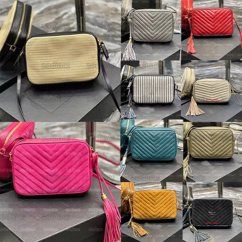 

LOU Camera bag woman quilted suede and smooth leather vintage tassel shoulder sacoche messenger purse canvas cross body bags new designer luxurys handbag