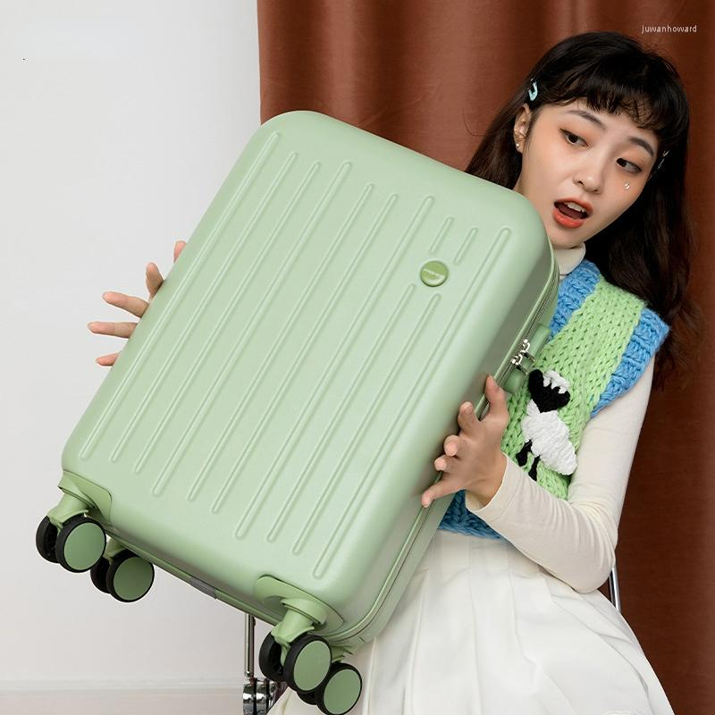 

Suitcases Travel Suitcase On Universal Mute Wheels Carry Trolley Luggage Case Woman Password Rolling Zipper Lightweight